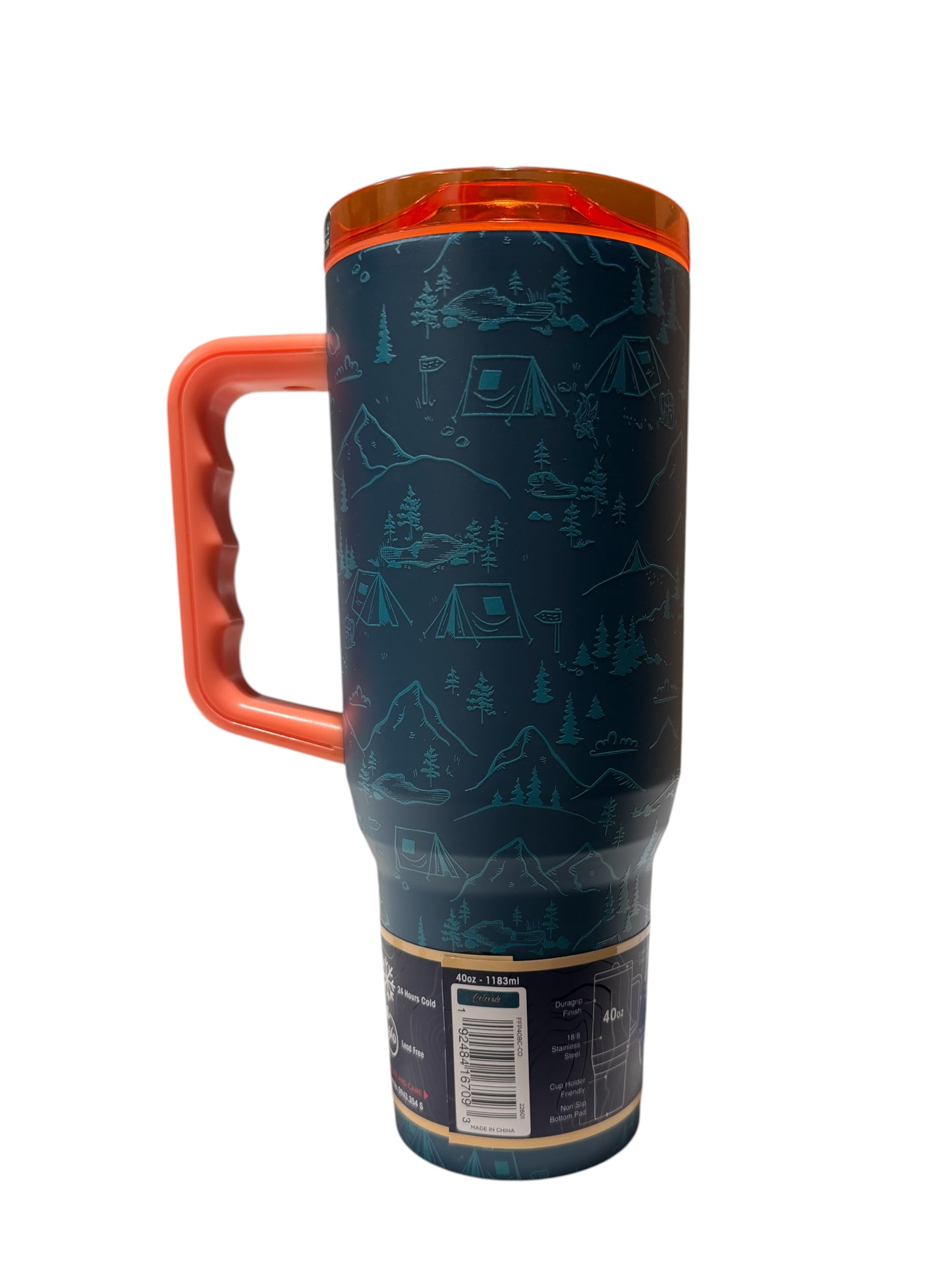 Buc-ee’s Colorado Yukon Outfitters 40 oz Travel Tumbler with Handle & Straw Lid