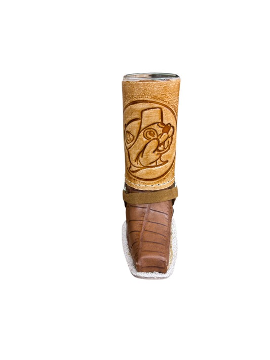 Buc-ee’s Leather Boot Decorative Shot Glass