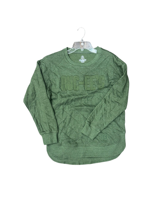 Buc-ee’s Dill Green Quilted Fleece Crew Sweater