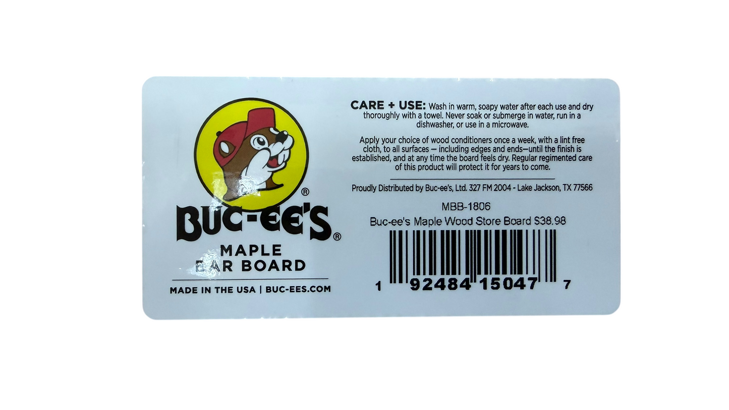 Buc-ee’s Engraved Maple Wood Serving Boards | Cutting Board, Tray & Paddle Styles | Texas Kitchen Decor