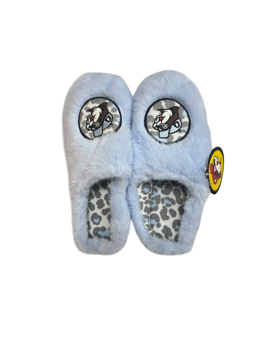 Buc-ee’s Blue Leopard Slippers 2025