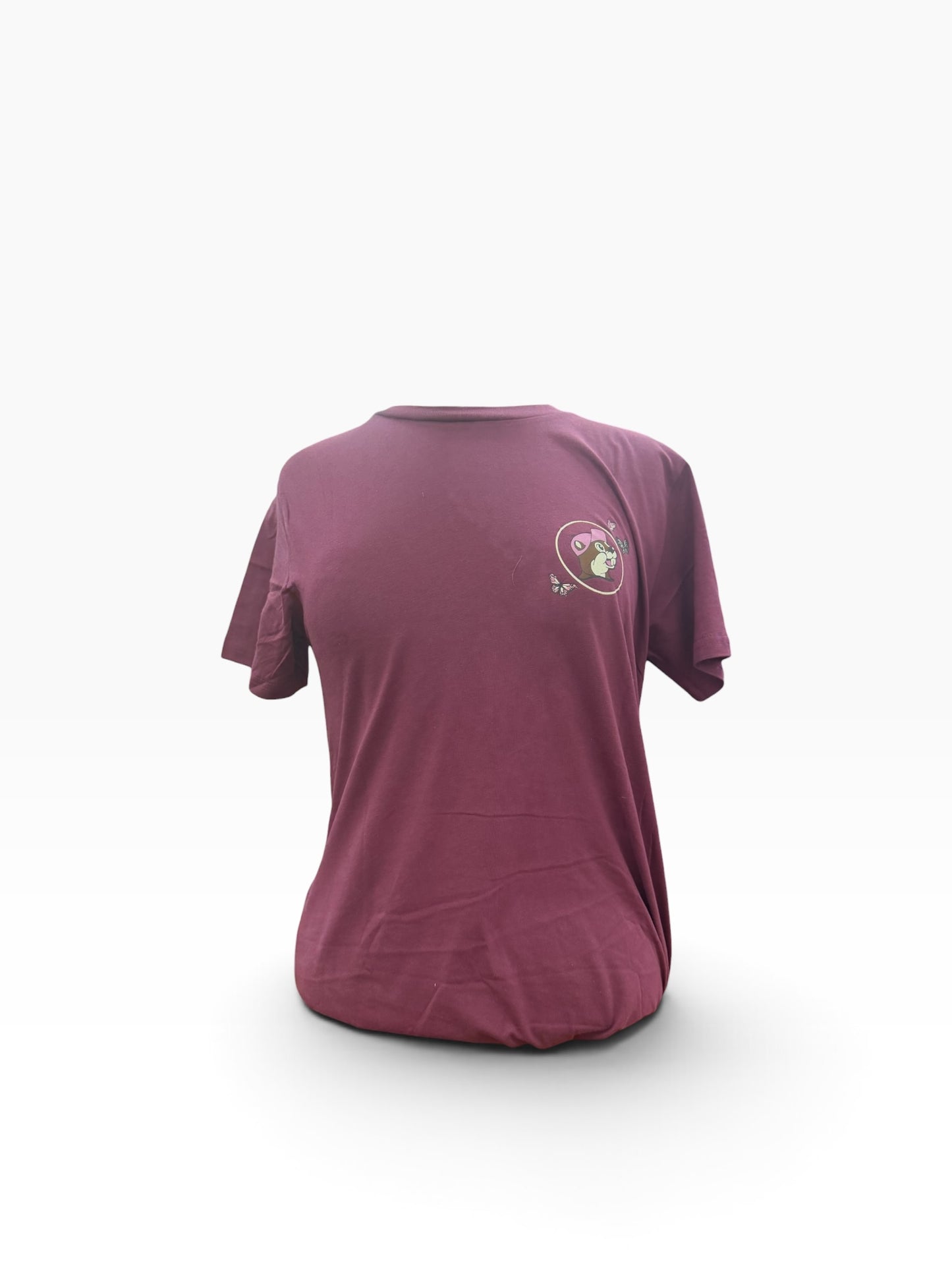Buc-ee’s Running on Faith Sunflower T-Shirt – Maroon Floral Graphic Tee