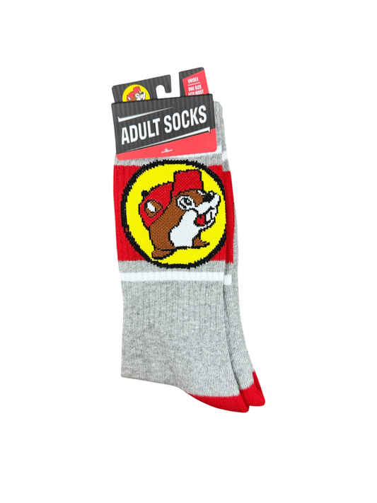 Buc-ee’s Adult Crew Socks – Multiple Styles – Unisex One Size Fits Most