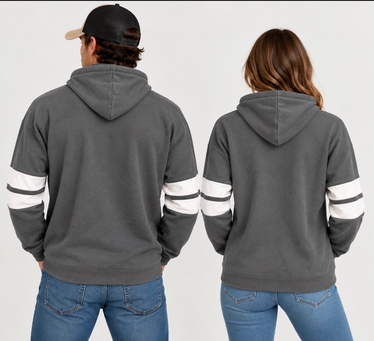 Buc-ee’s Authentic Charcoal Gray Varsity Hoodie – Unisex Adult Pullover Sweatshirt