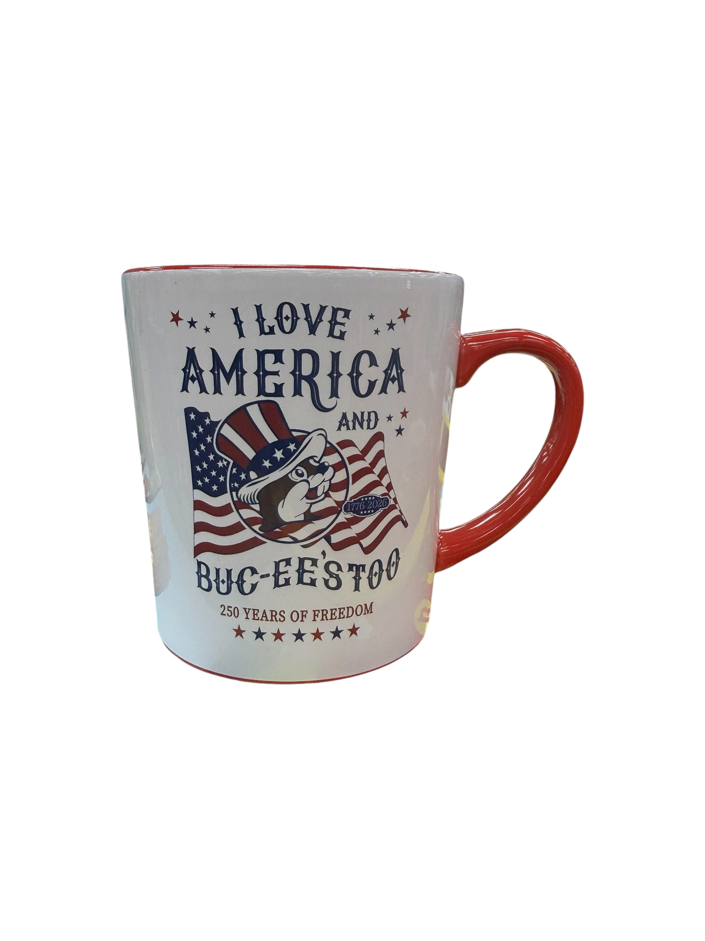 🇺🇸 Buc-ee’s “I Love America & Buc-ee’s Too” Coffee Mug – 250th Anniversary Edition