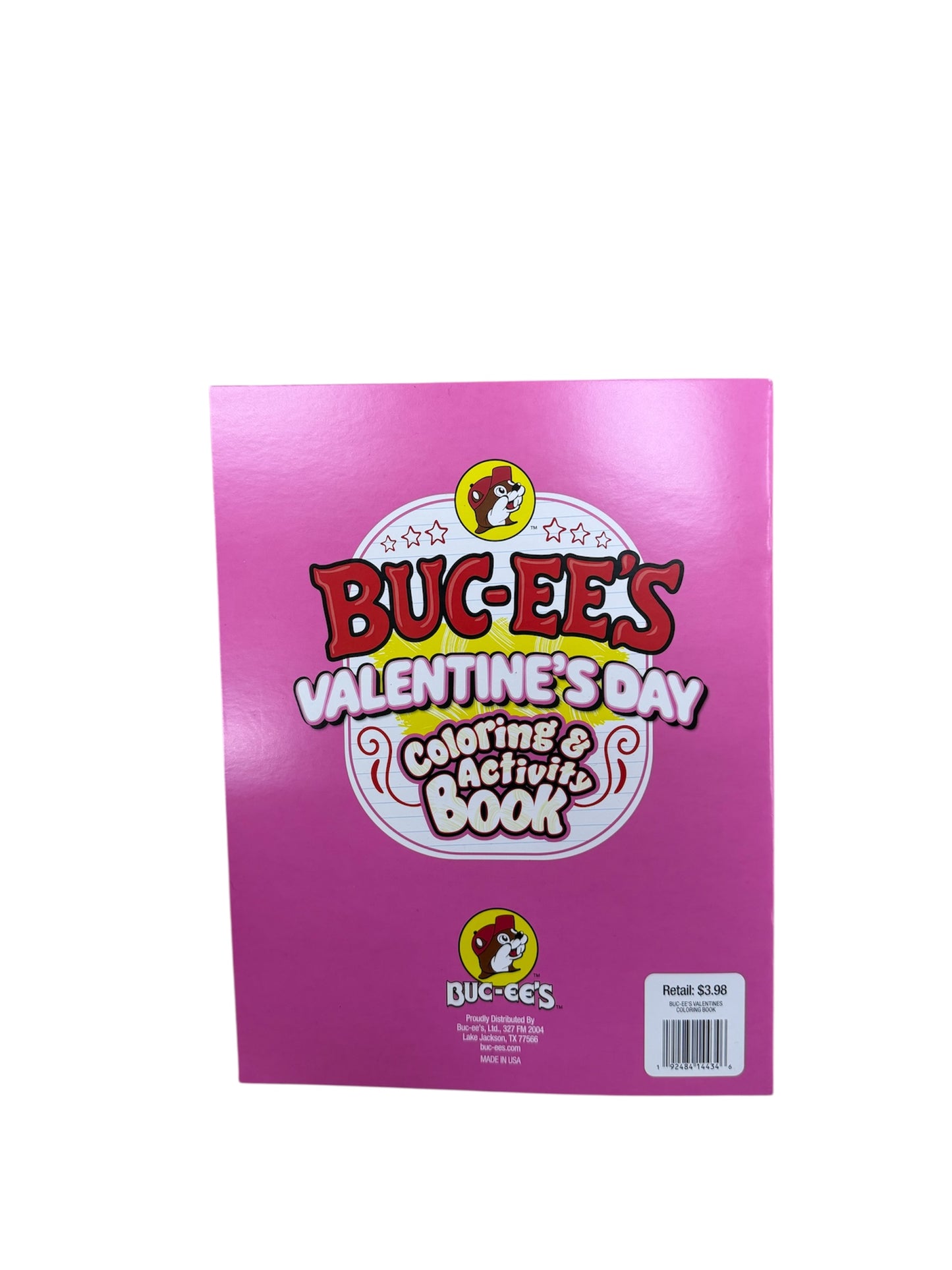 Buc-ee's Valentine's Day Coloring & Activity Book for Kids