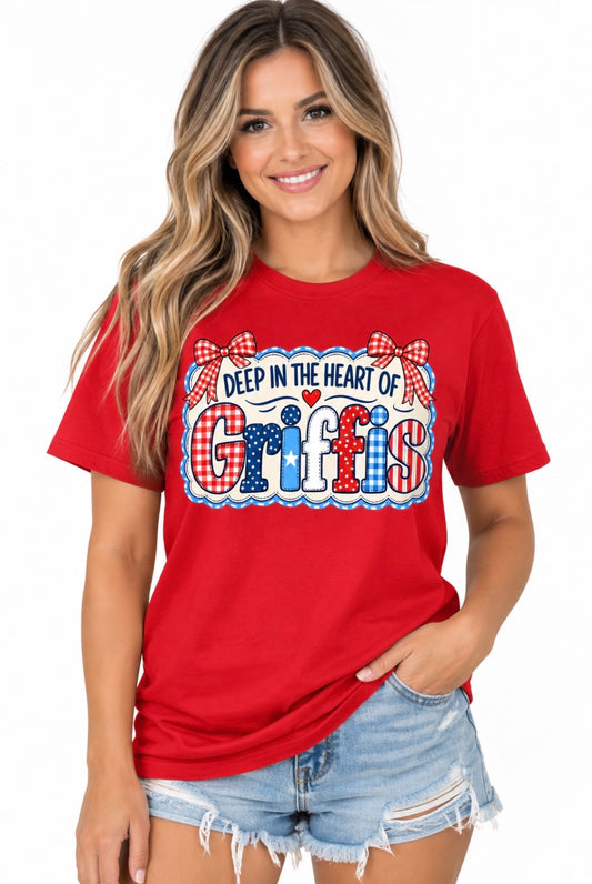 Deep in the Heart of Griffis, Patriotic Tee