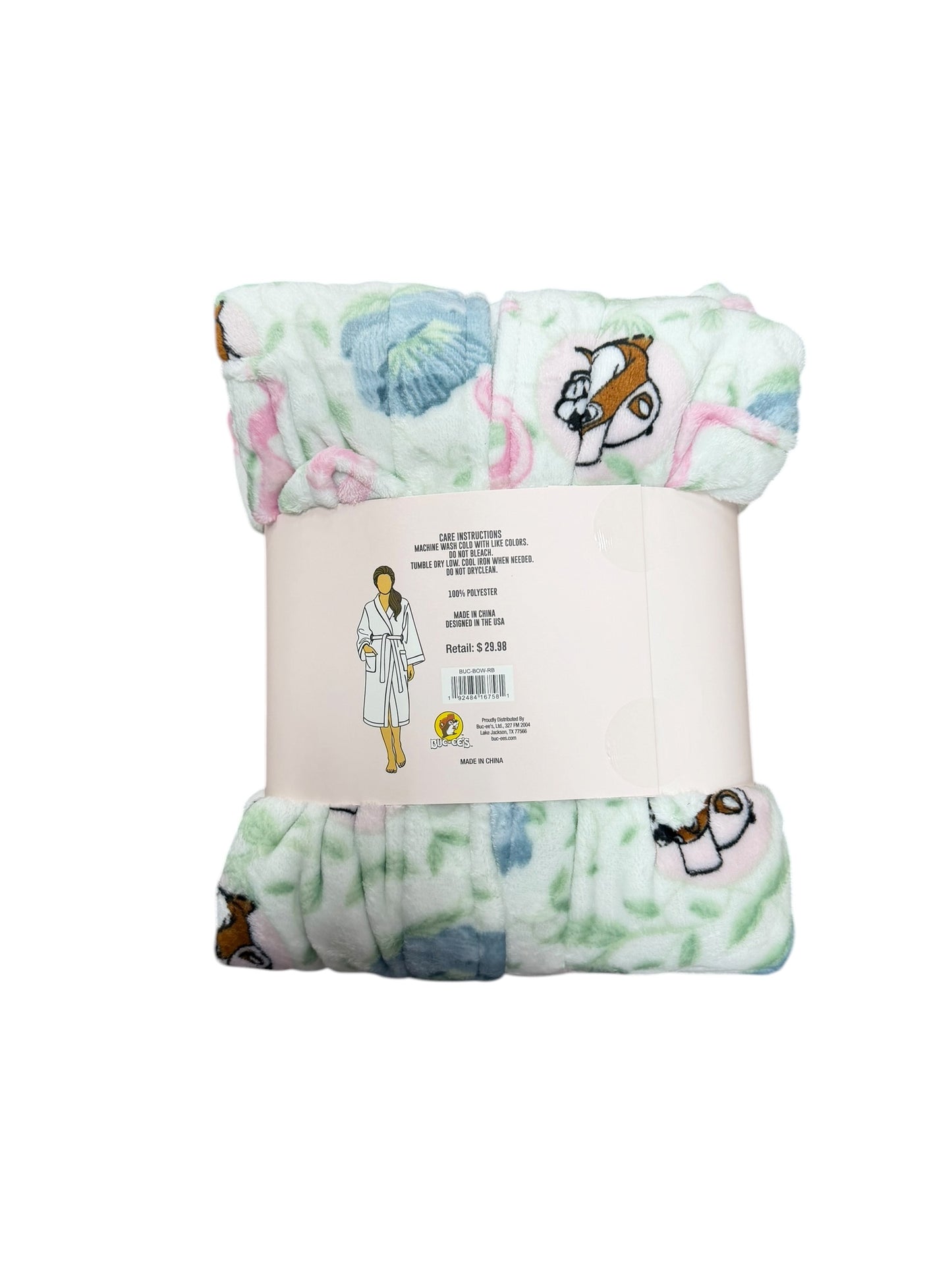 Buc-ee’s Plush Robe –  (One Size Fits Most)