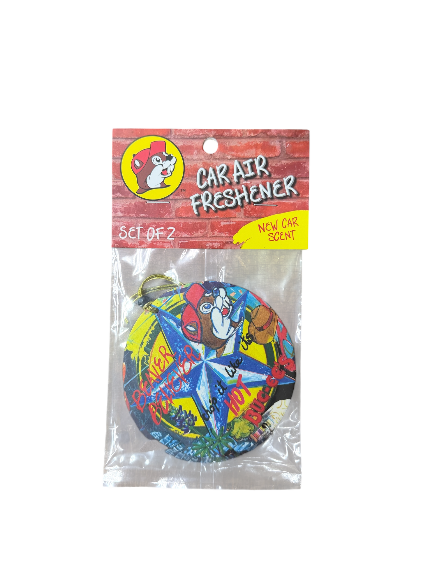 Buc-ee’s Auto Air Freshener Collection – Assorted Designs & Scents – Car Freshener
