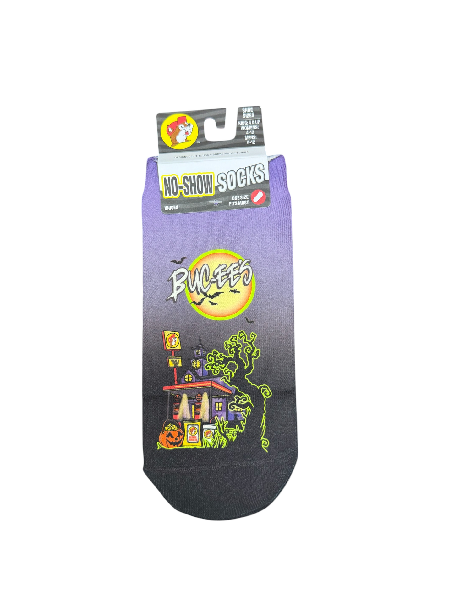 Buc-ee’s Spooky Nights Halloween Socks Collection – Adult & Kids Crew Socks and No-Show Socks