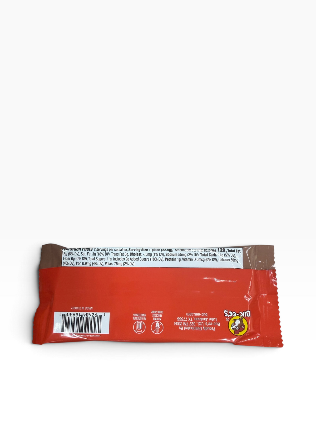 Buc-ee’s Crispy Wafer with Hazelnut Filling – Milk, White or Dark Chocolate – 1.58 oz