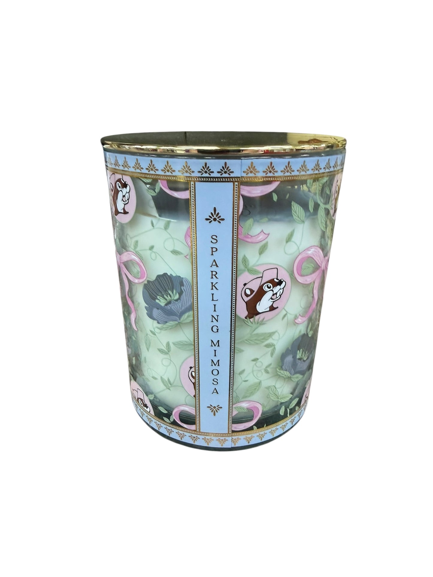 Buc-ee’s 2-Wick Scented Candle – Decorative Glass Jar (Sparkling Mimosa & Lavender Chamomile)