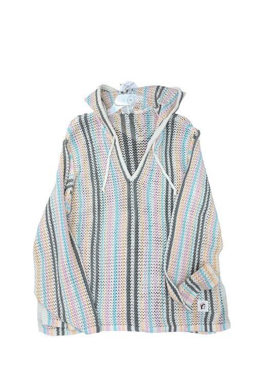 Buc-ee’s Pastel Striped Baja Hoodie – Lightweight Knit Pullover