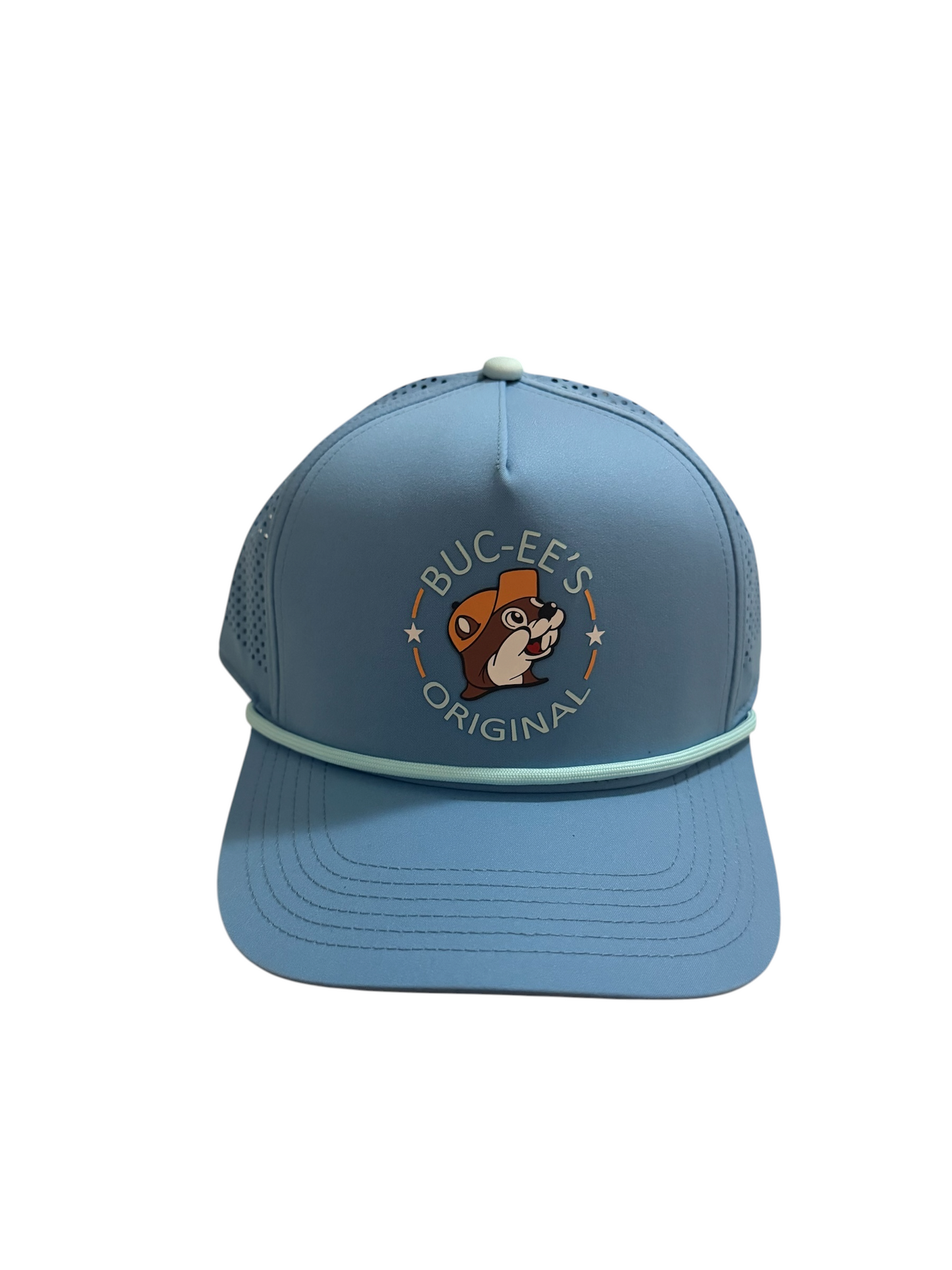 Buc-ee’s Original Performance Rope Hat – Light Blue Snapback Cap