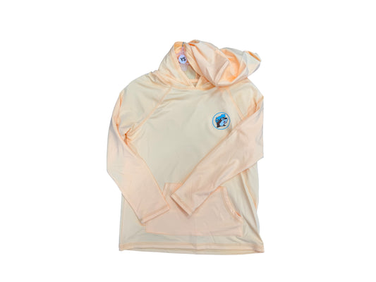 Buc-ee’s Peach Performance Hoodie Swim Shirt – Youth & Adult Sizes
