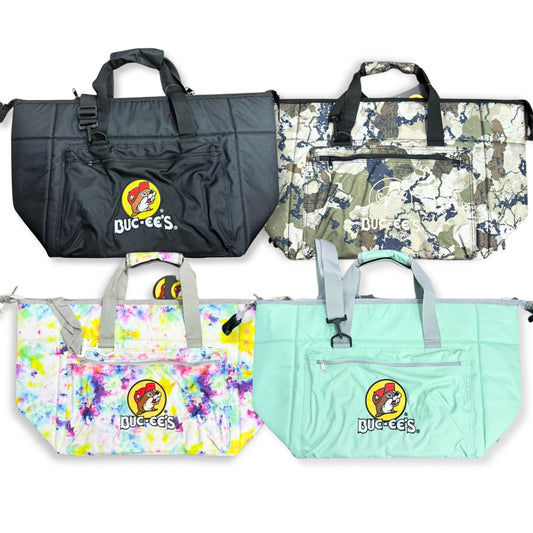Buc-ee's 24 Can Cooler Bag, Portable Insulated Cooler Bag, 24 Can Soft-Sided Cooler, Buc-ee’s Cooler for Drinks, Buc-ee’s Branded Cooler Bag
