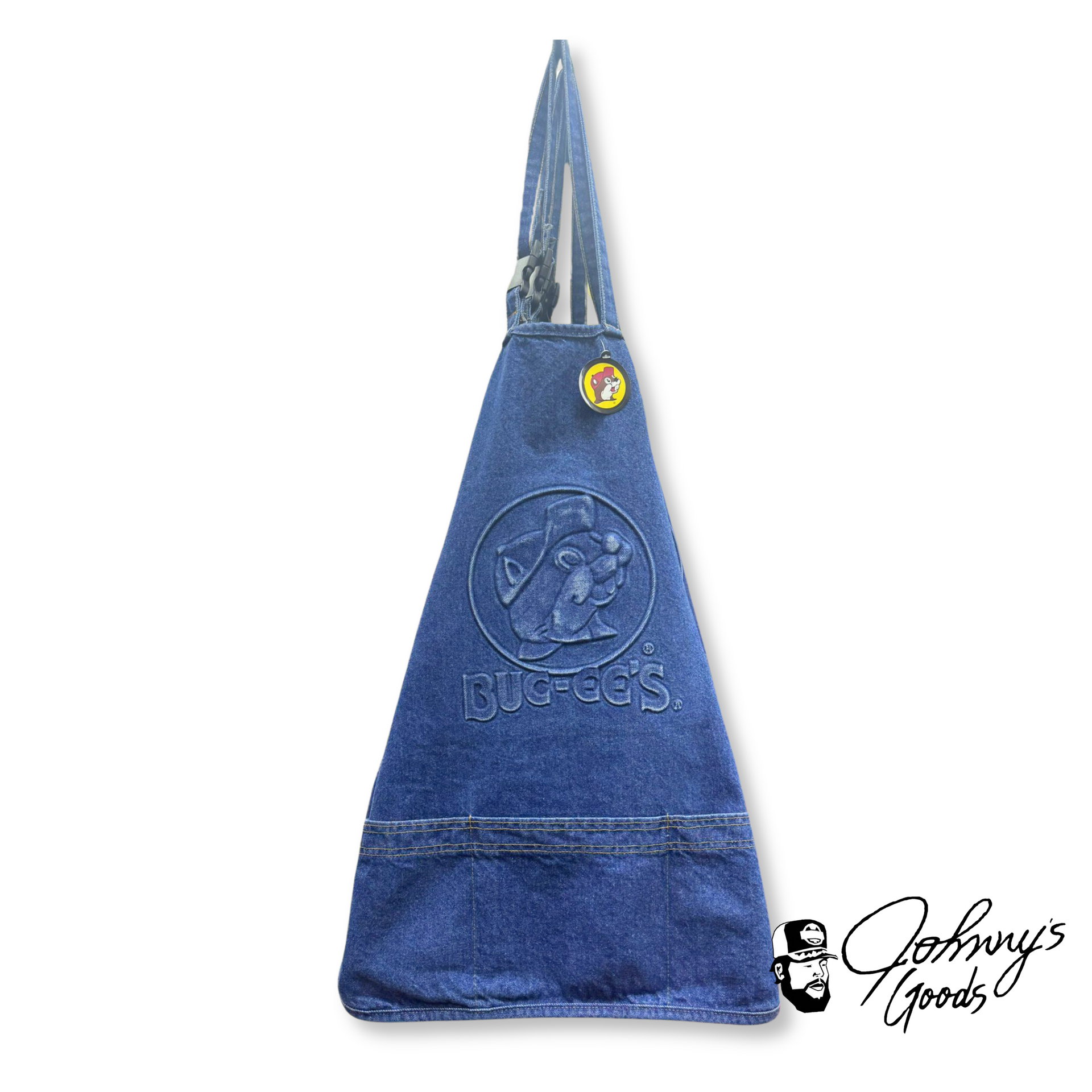 バッキーズ　Buc-ee's デニムエプロン Buc-ee's Apron Embossed Denim – Johnny's Goods