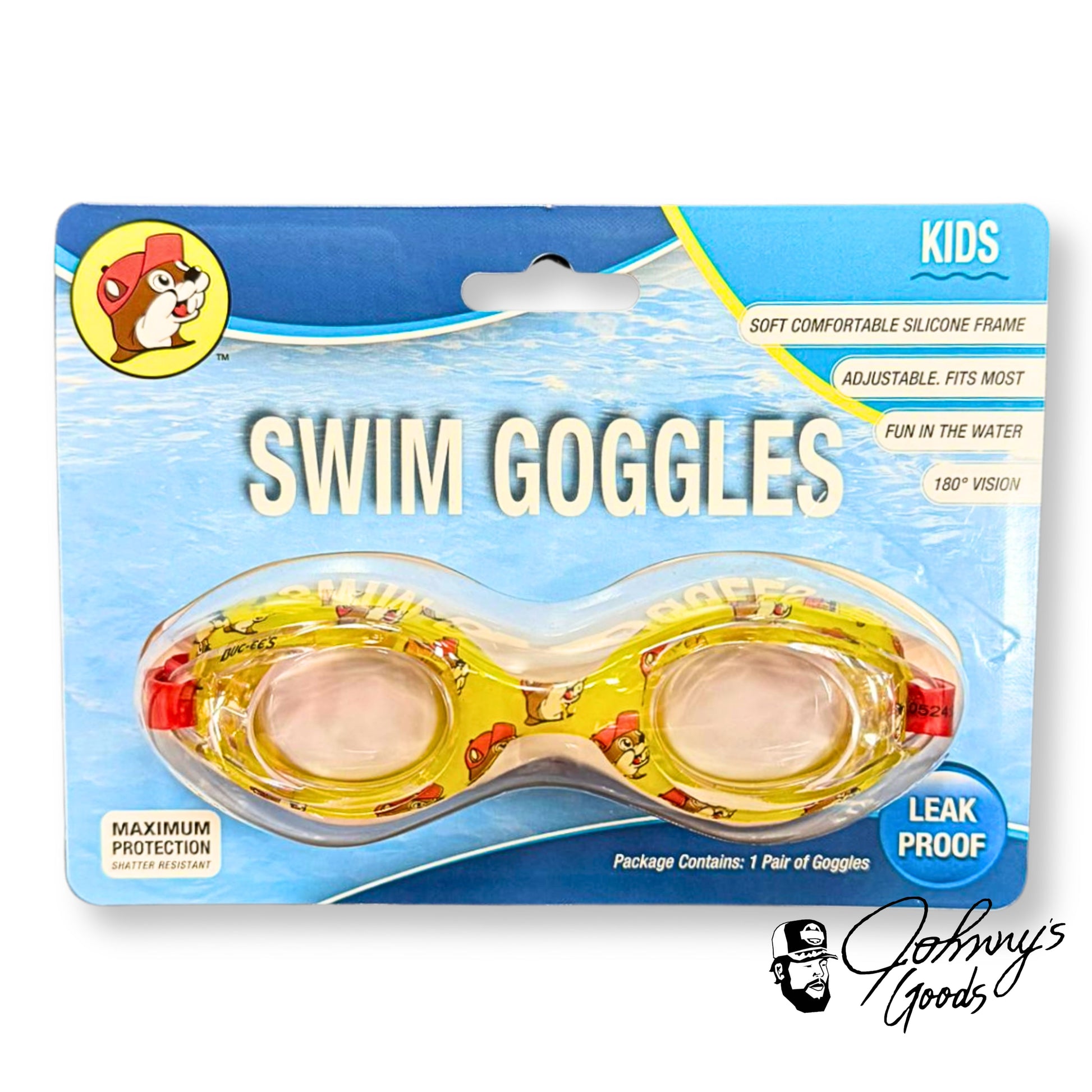 silicone goggles Buc-ee's Kids Swim Goggles