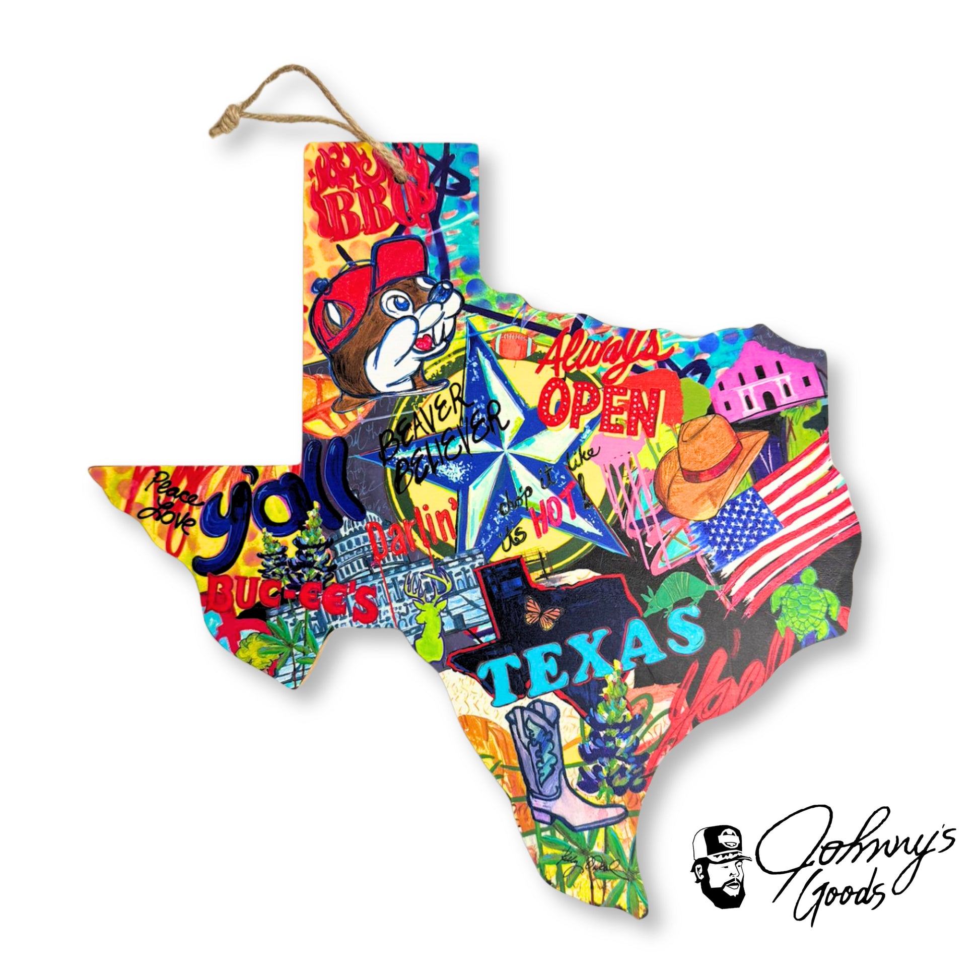 Buc-ee's Texas Shaped Cutting Board buc ees buc ee's buccees state of texas cutting board