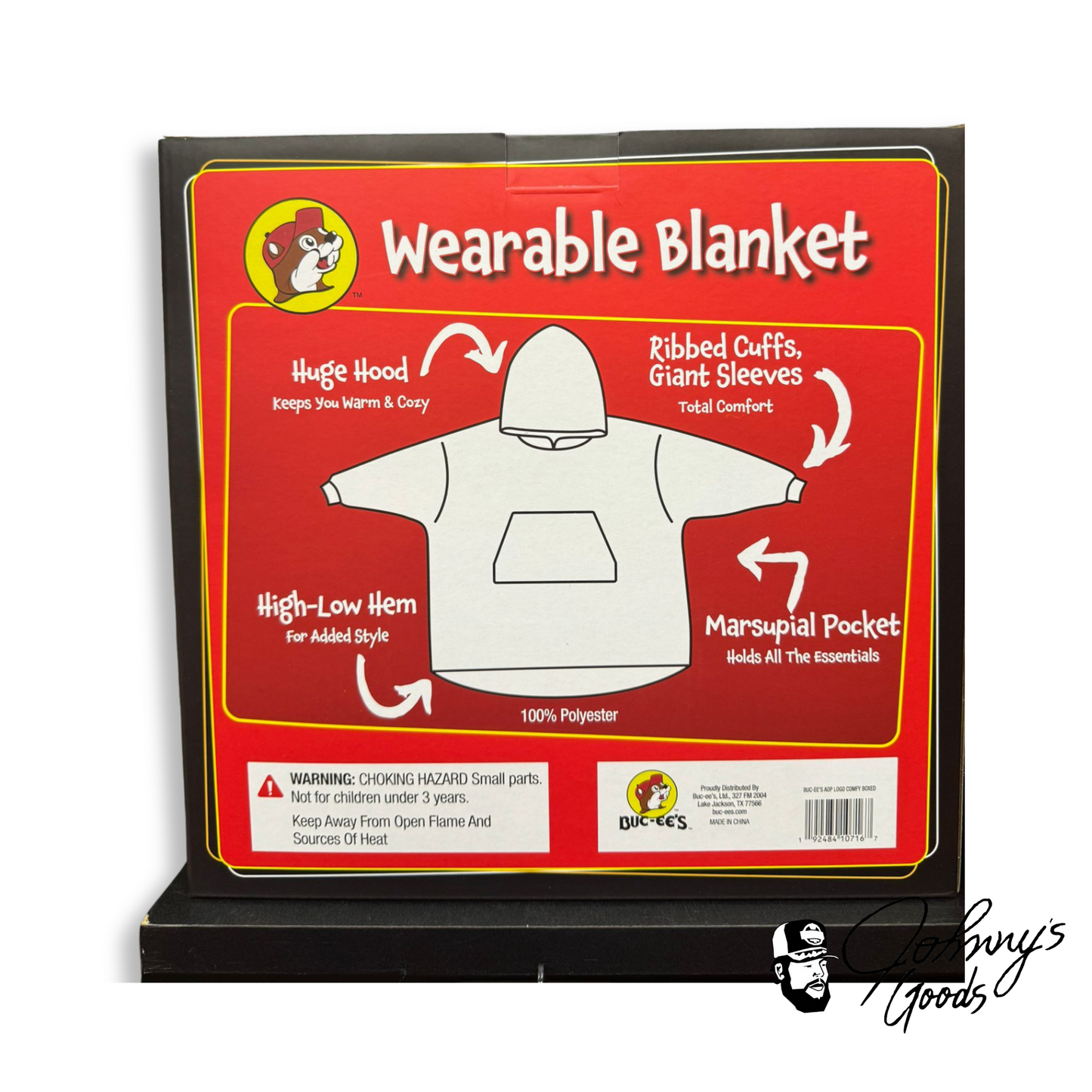 Buc-ee’s Blanket with Beaver Logo,
Soft Fleece Wearable Blanket,
Warm Wearable Blanket,
Comfortable Wearable Blanket, Buc-ee’s Cozy Blanket