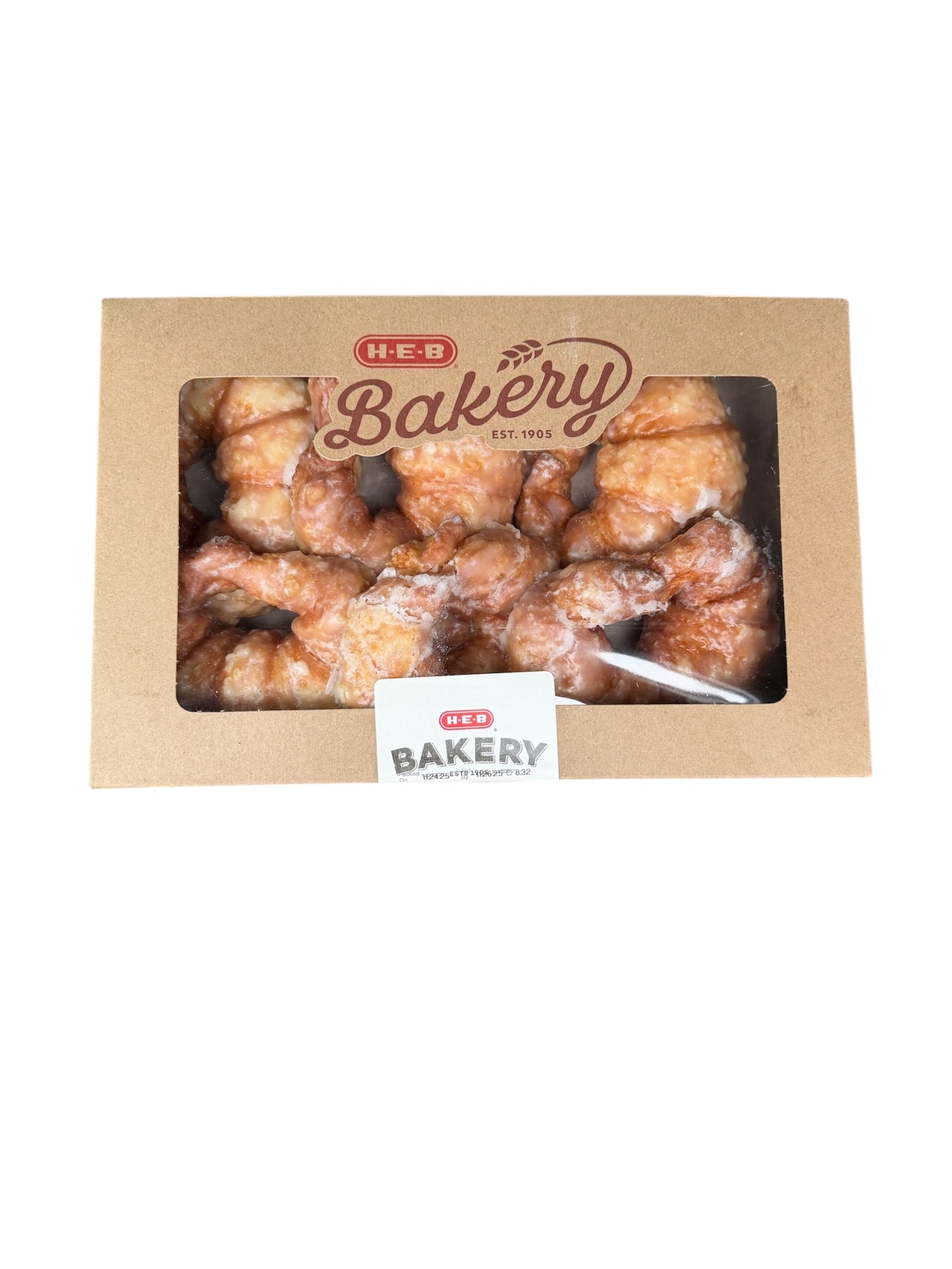 H-E-B Bakery Glazed Donut Croissants – 6 Count Box
