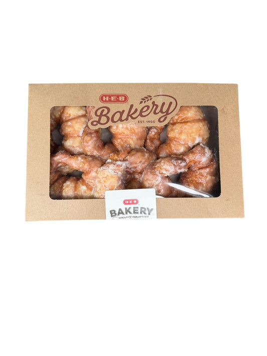 H-E-B Bakery Glazed Donut Croissants – 6 Count Box