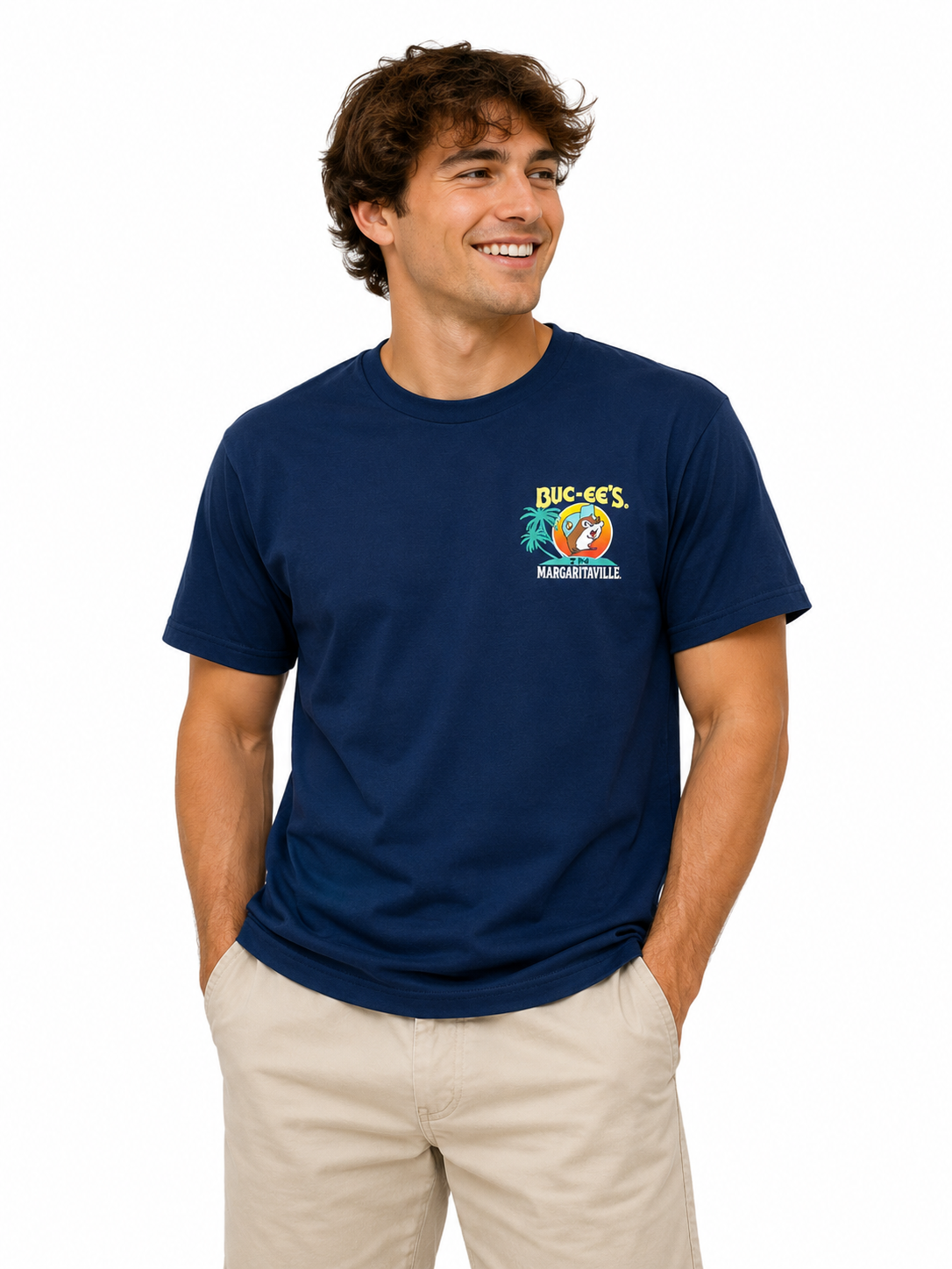 Buc-ee’s Margaritaville Changes in Latitudes Changes in Attitudes Navy Blue Graphic T-Shirt
