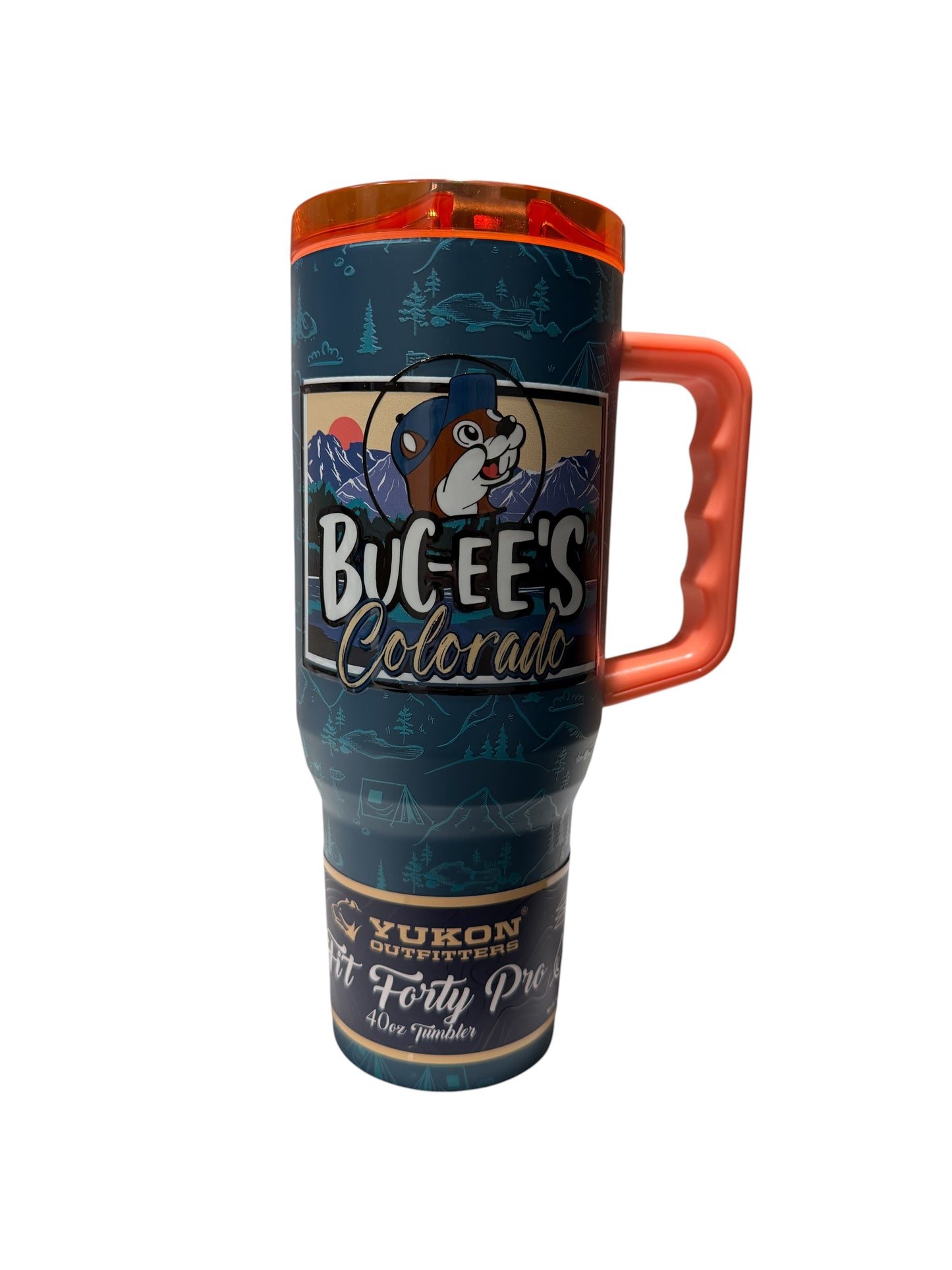Buc-ee’s Colorado Yukon Outfitters 40 oz Travel Tumbler with Handle & Straw Lid