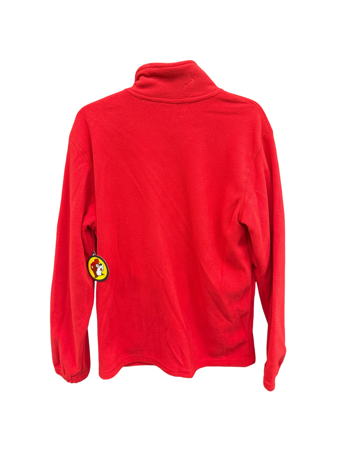 Buc-ee’s Red Fleece Full-Zip Jacket – Unisex Adult Beaver Logo Pullover Outerwear