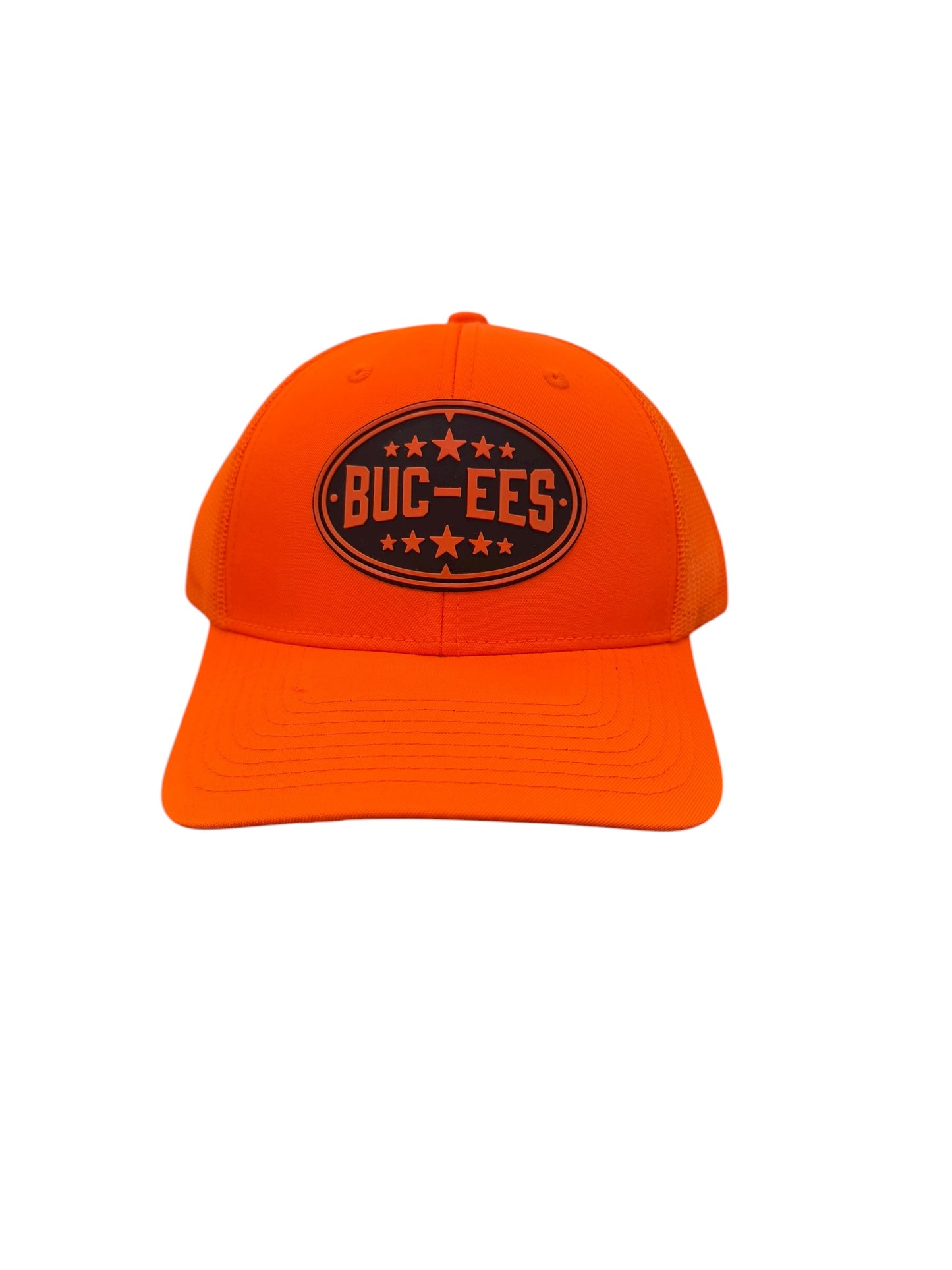 Buc-ee’s High-Visibility Orange Trucker Hat – Retro Logo Patch