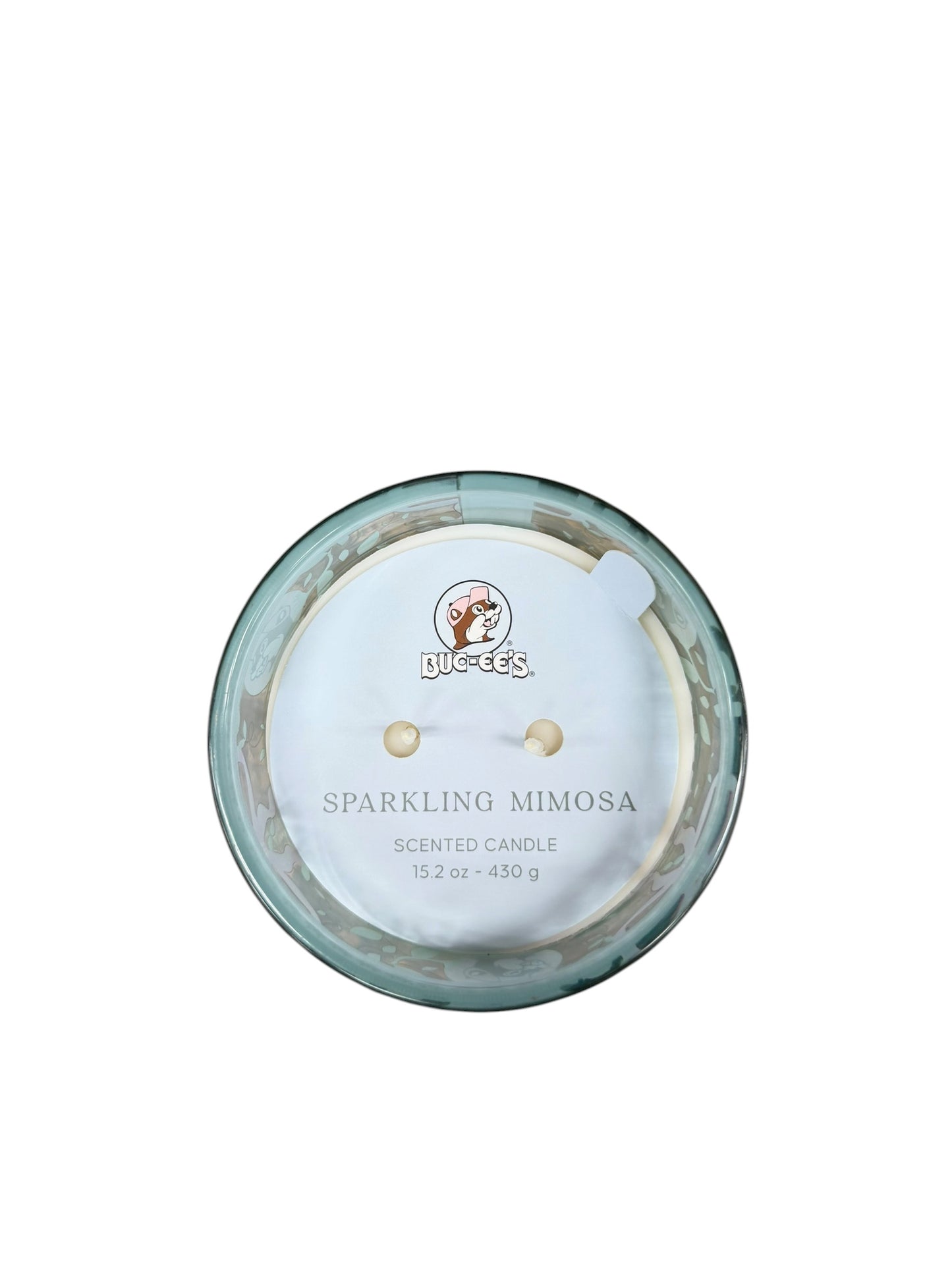 Buc-ee’s 2-Wick Scented Candle – Decorative Glass Jar (Sparkling Mimosa & Lavender Chamomile)
