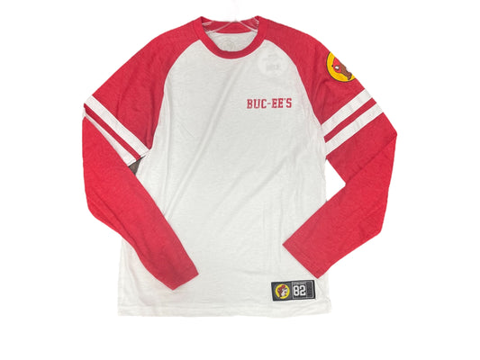 Buc-ee’s Jersey Red Logo •Long Sleeve • Light Weight • Shirt