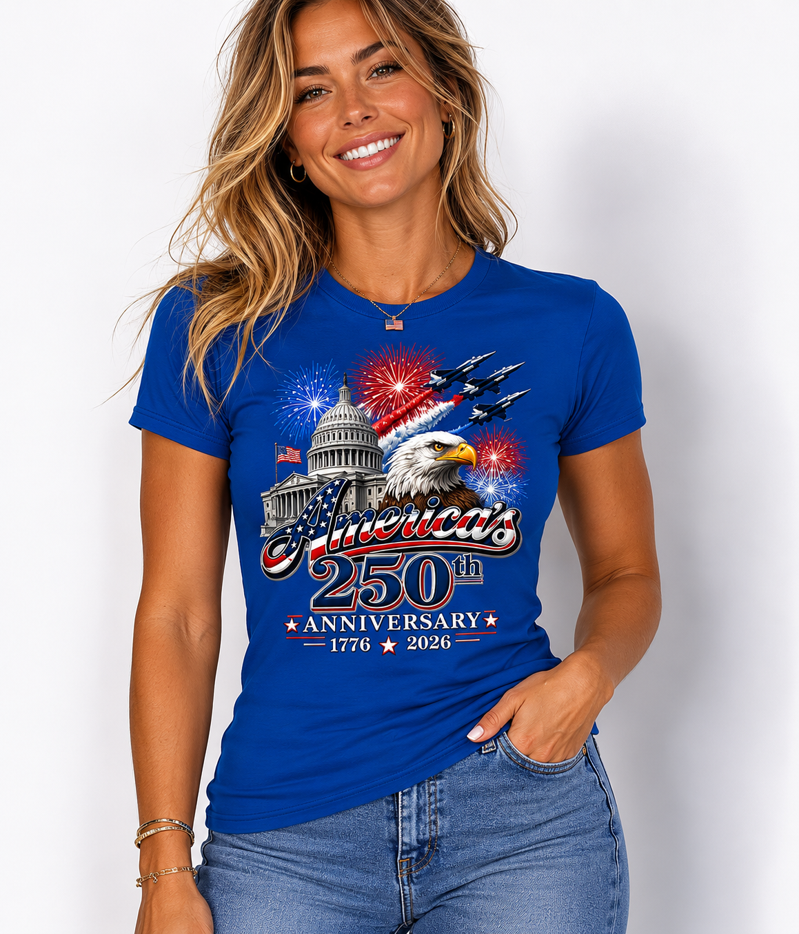 America’s 250th Anniversary Patriotic T-Shirt | USA 1776–2026 Independence Day Tee