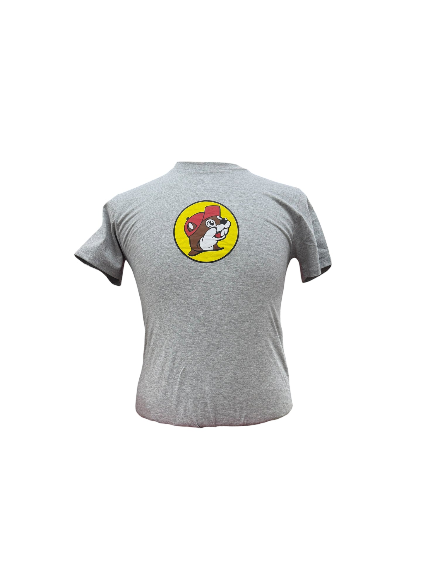 Buc-ee’s “Peace • Love • Buc-ee’s” Graphic T-Shirt – Gray Retro Style TShirt ✌️❤️