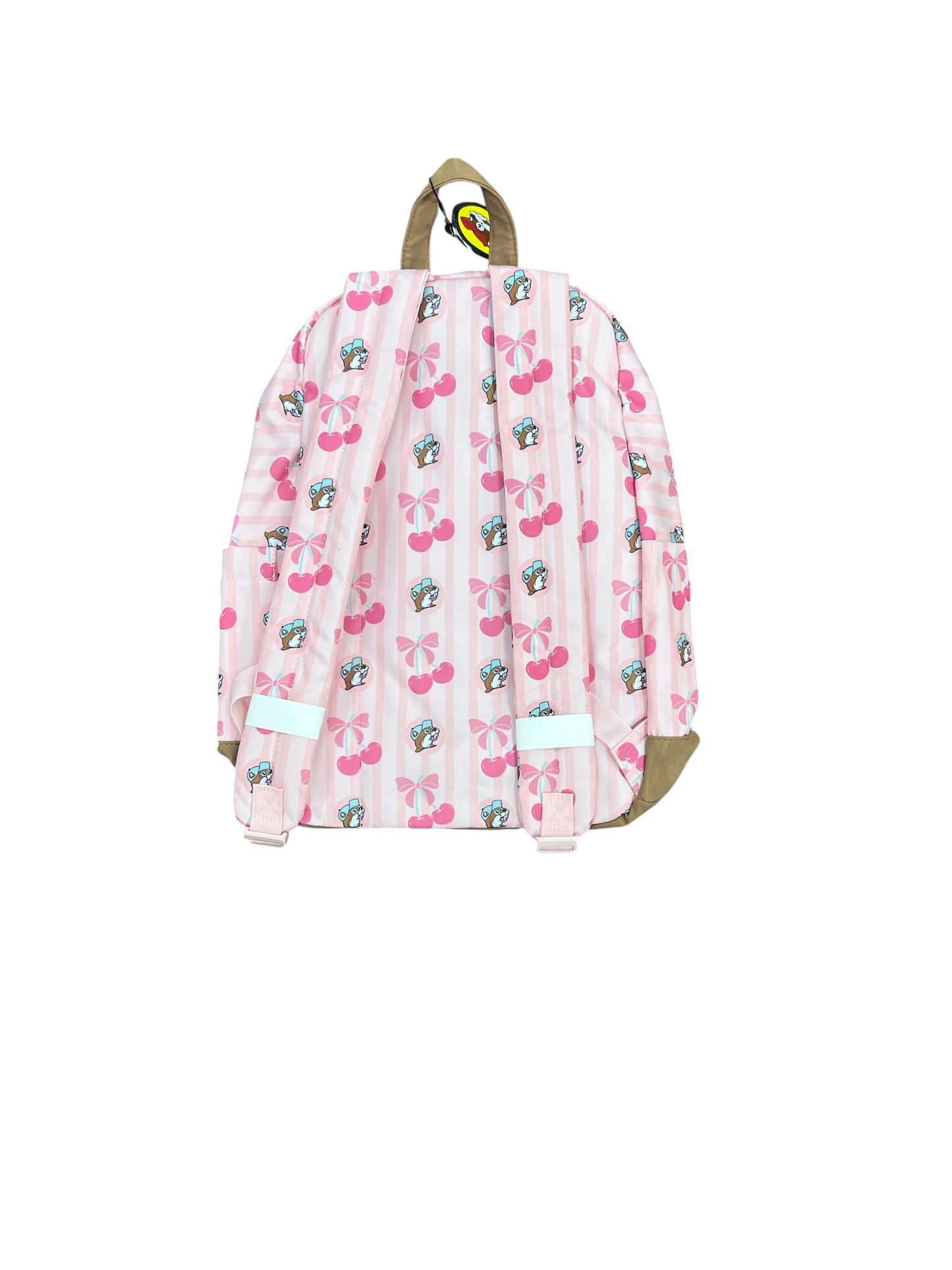 Buc-ee’s Pink Cherry Backpack – Cute School Backpack with Front Pocket & Adjustable Straps