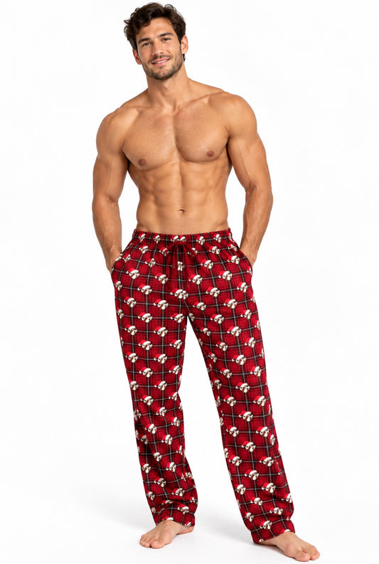 Buc-ee’s Christmas Plaid Pajama Pants – Santa Beaver Print