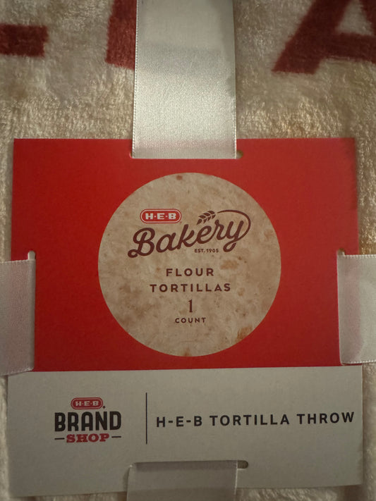 H-E-B Tortilla Throw Blanket, New Design