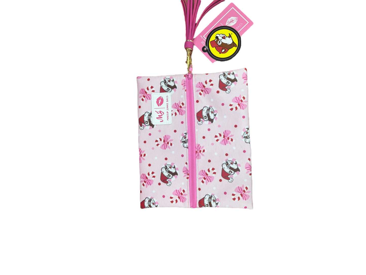 Buc-ee’s “Makeup Junkie Bags” Zipper Logo