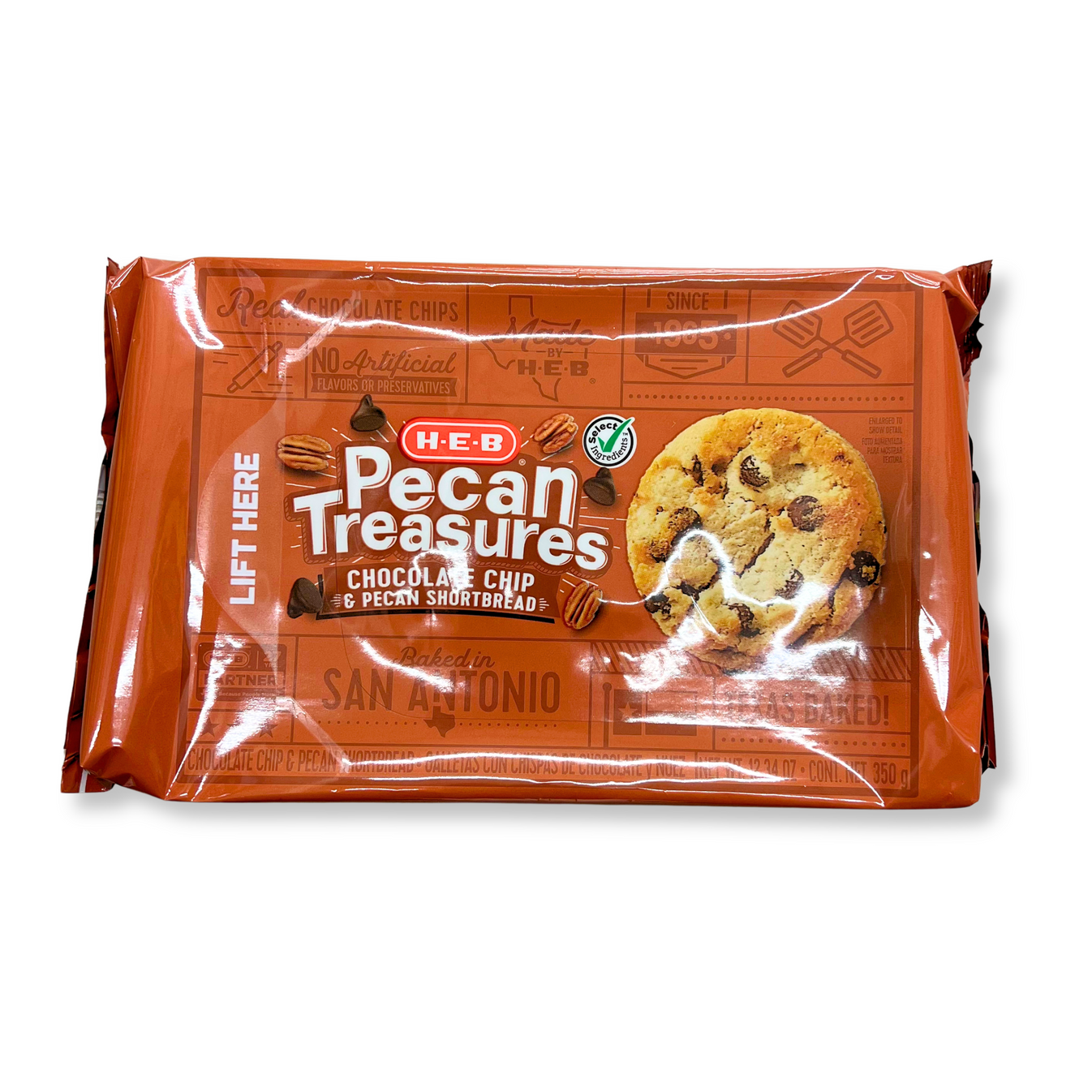 HEB Pecan Treasures Chocolate Chip & Pecan Shortbread Johnny's Goods