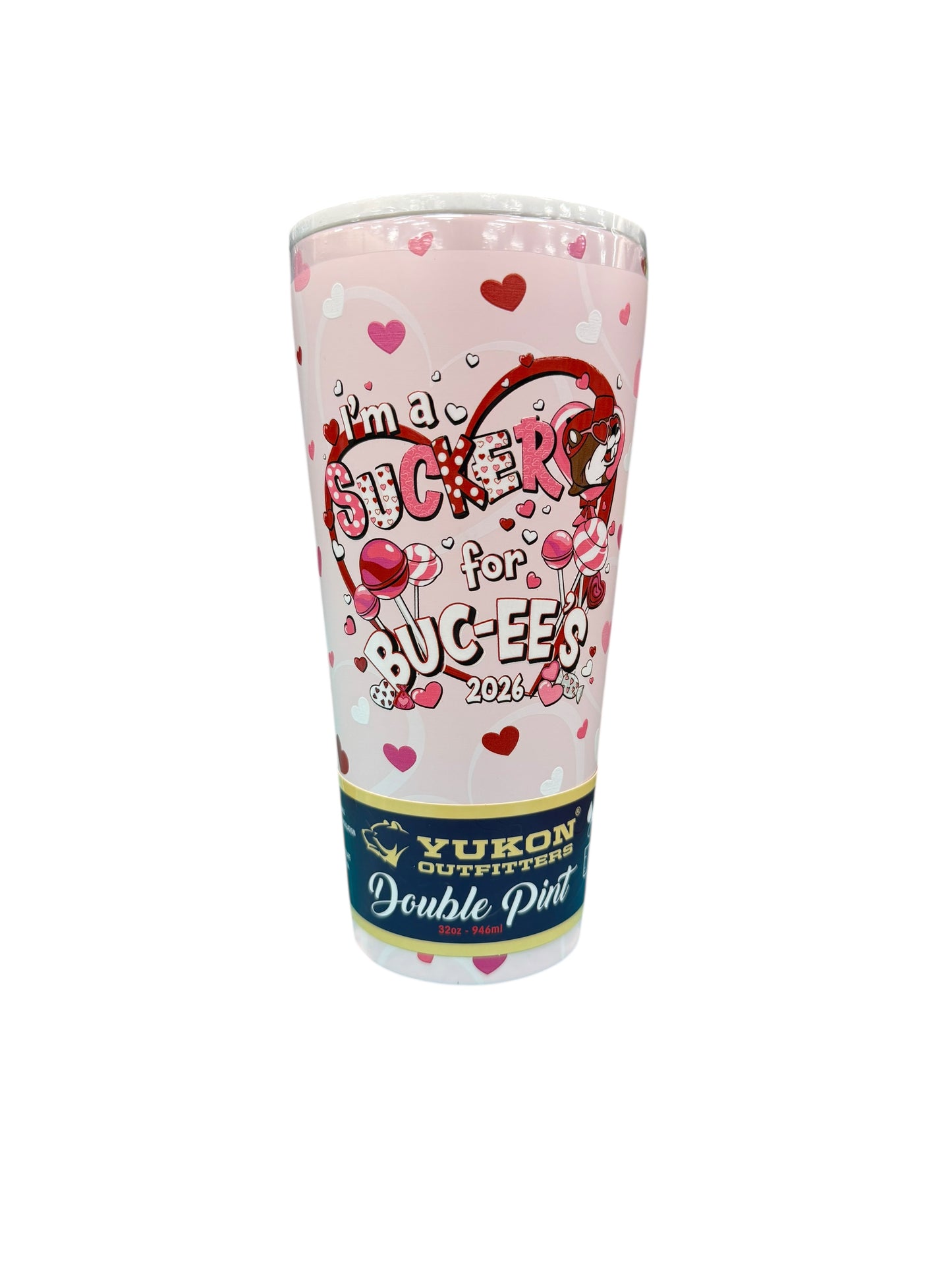 Buc-ee's 40/32 oz Valentine Tumbler — Insulated Stainless Steel