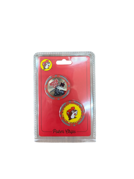 Buc-ee’s Location Poker Chips – 2-Pack Collectible Set