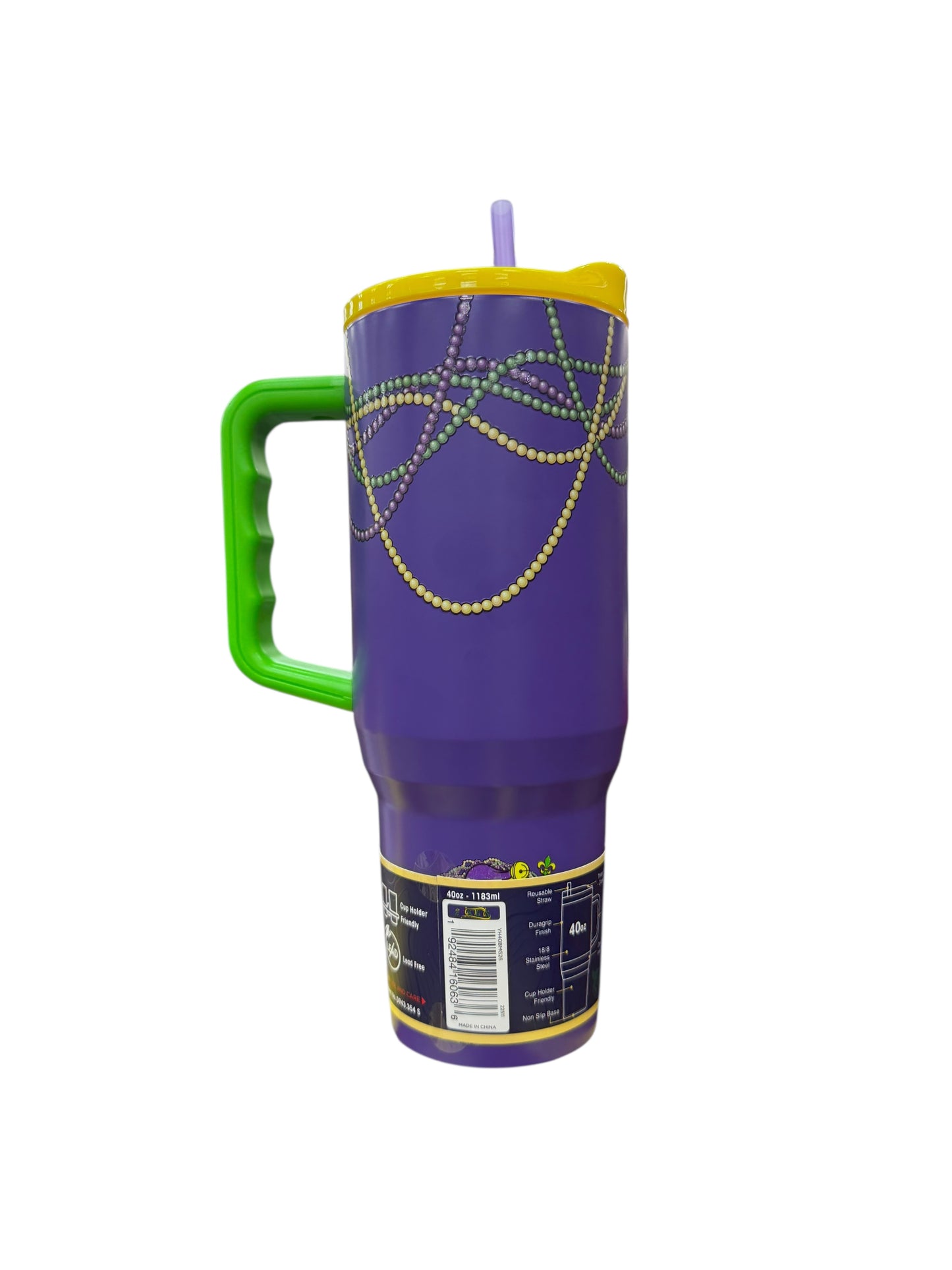 Buc-ee’s Mardi Gras Tumblers – 32oz & 40oz | Let the Good Times Roll