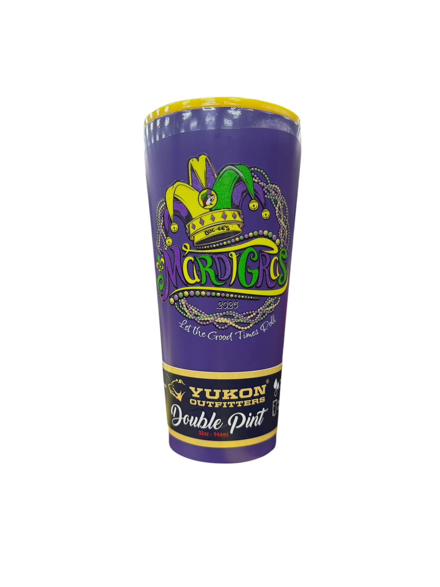 Buc-ee’s Mardi Gras Tumblers – 32oz & 40oz | Let the Good Times Roll