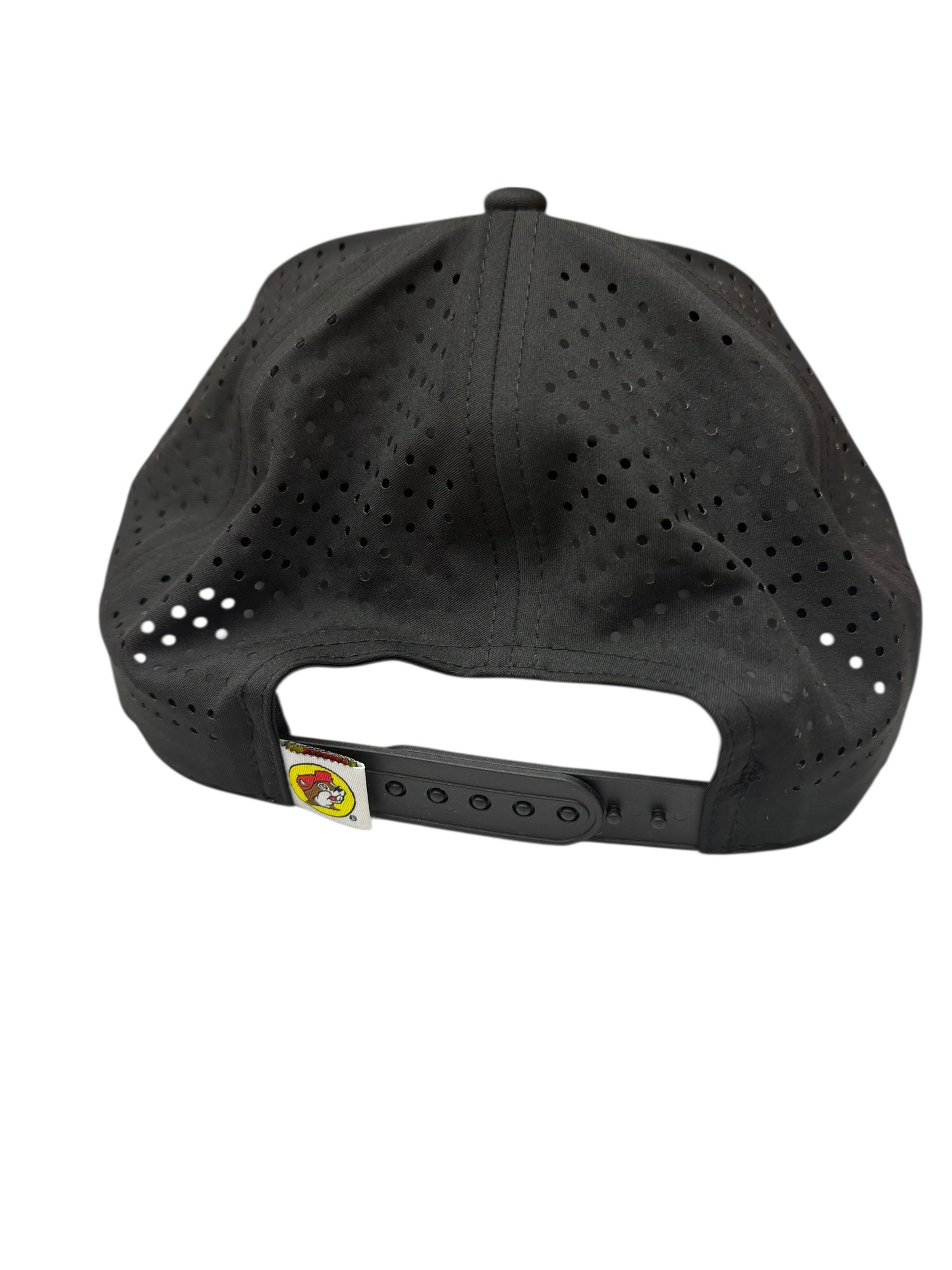 Buc-ee’s Script Rope Hat – Black & White Snapback