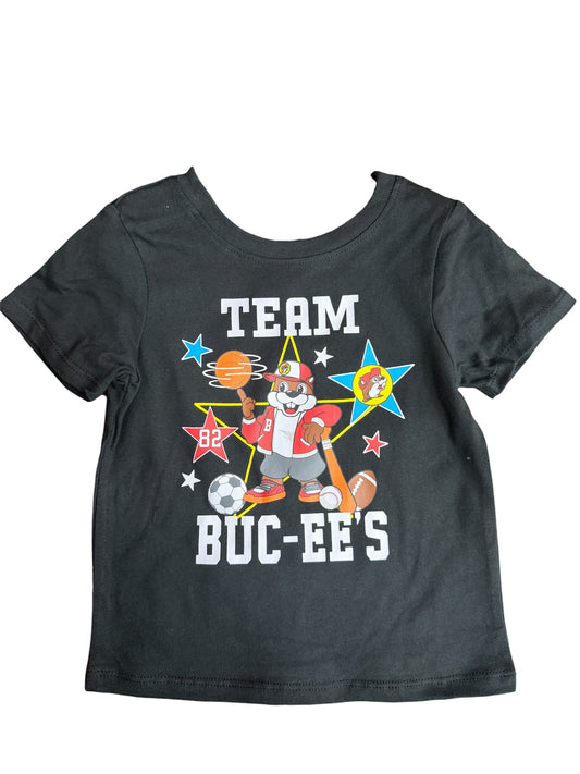 Buc-ee’s Kids “Team Buc-ee’s” Sports T-Shirt – Black Youth Graphic Tee