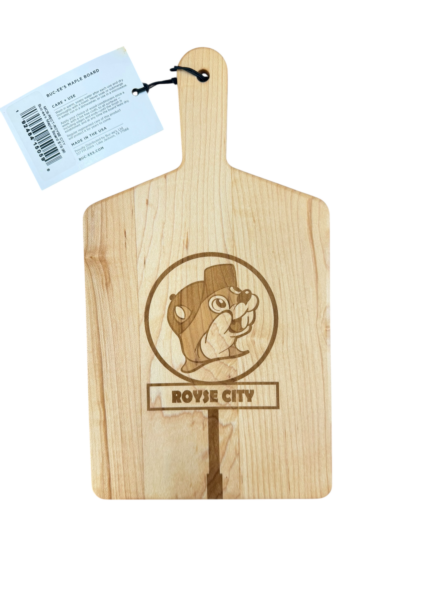 Buc-ee’s Engraved Maple Wood Serving Boards | Cutting Board, Tray & Paddle Styles | Texas Kitchen Decor