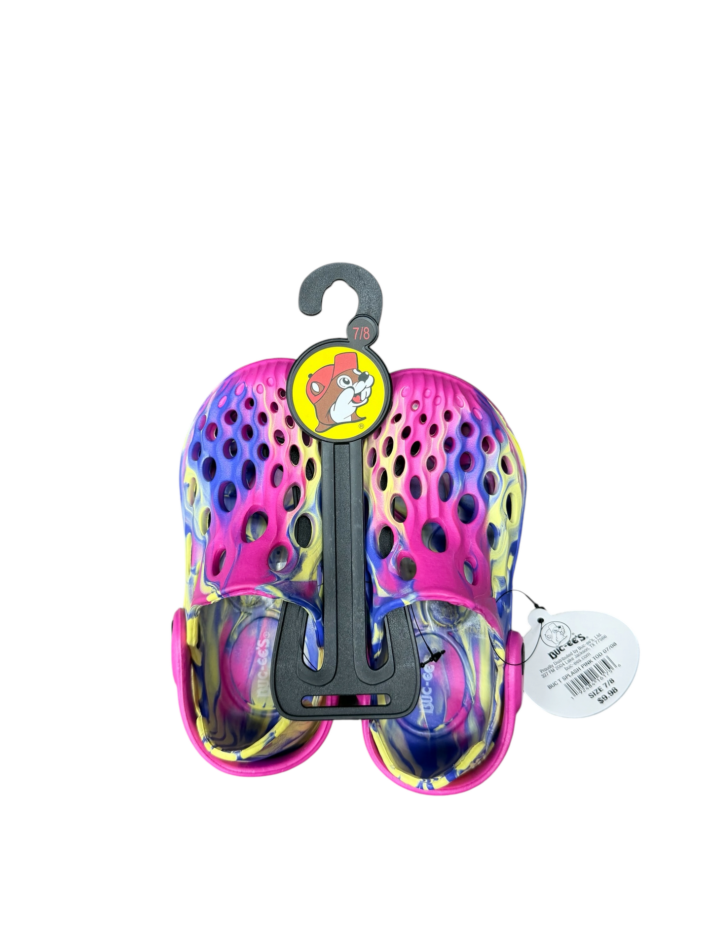 Buc-ee’s Kids Tie-Dye Clogs – Lightweight Slip-On Water Shoes