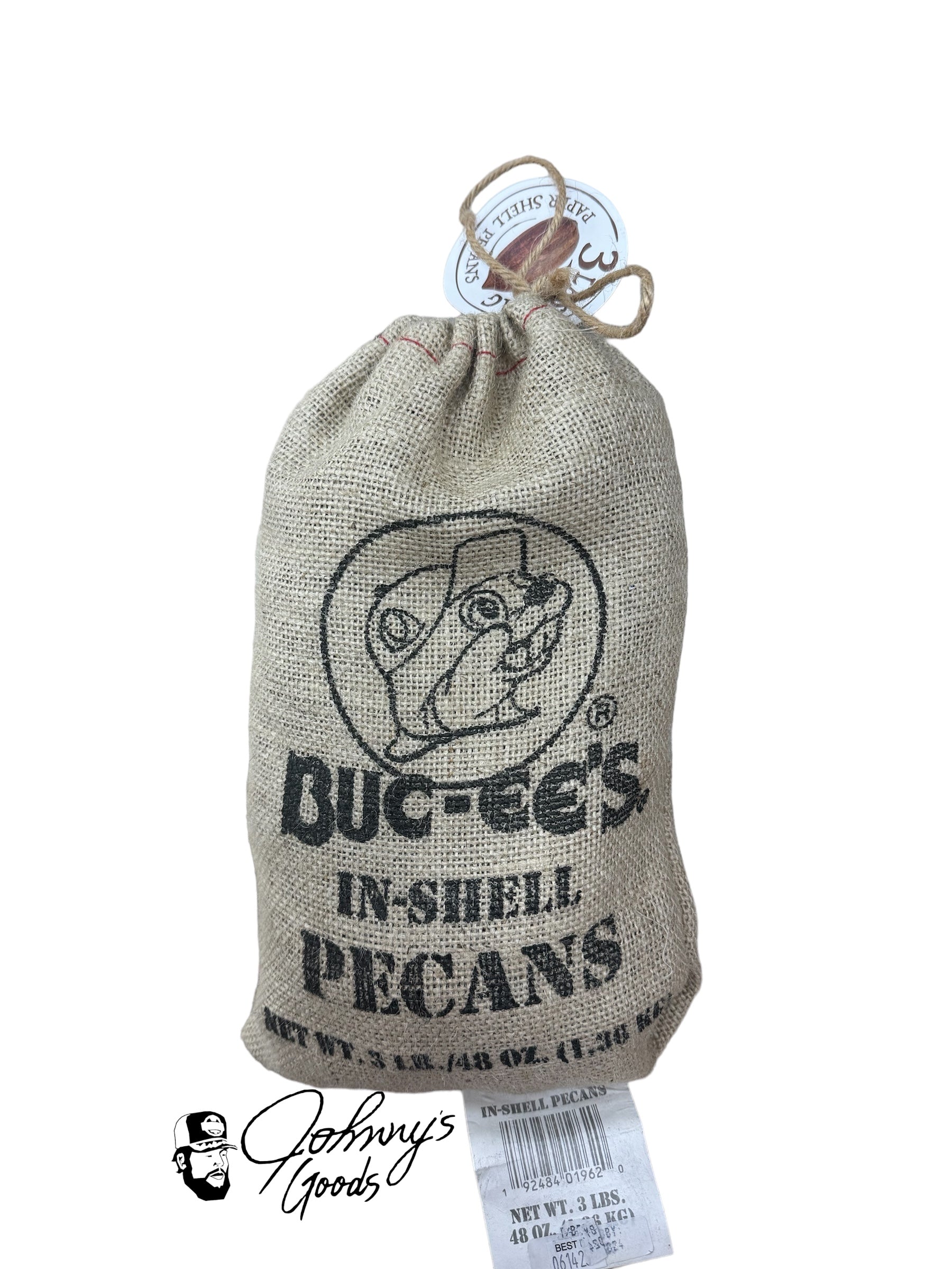Buc-ee's In-Shell Pecans – 3 lb Burlap Sack – Fresh & Nutty Snack ...