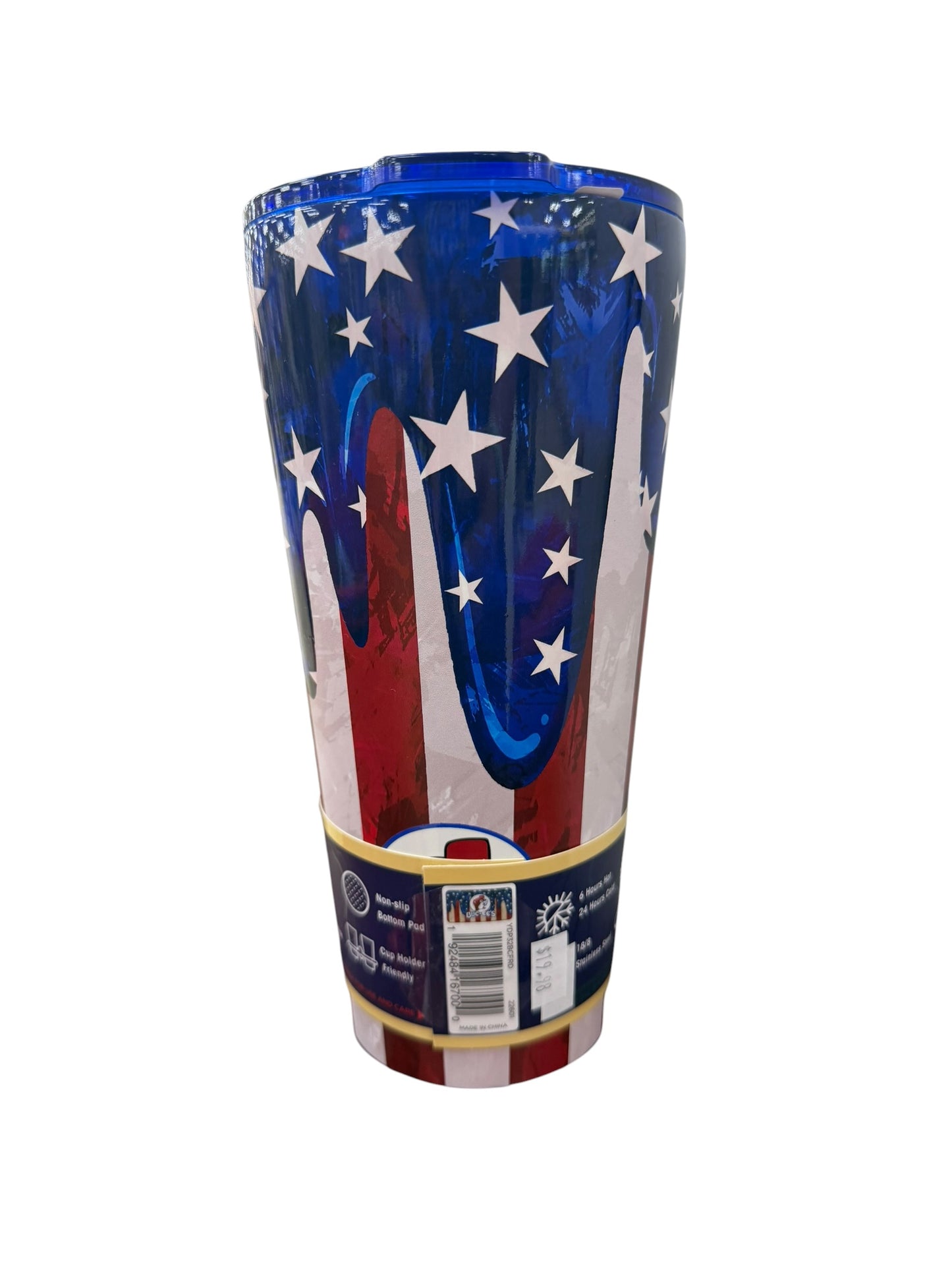 Buc-ee’s Patriotic Tumbler Collection – 32oz Double Pint & 40oz Fit Forty (Red, White & Blue Beaver Design)