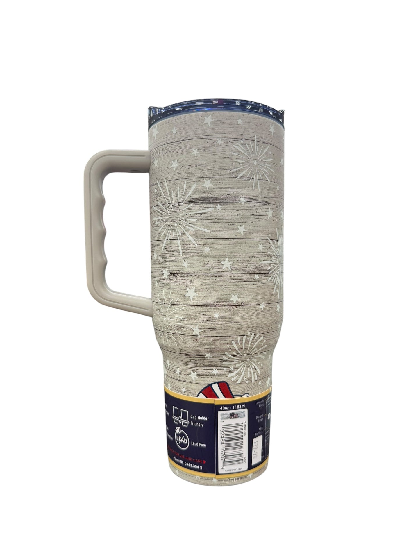 Buc-ee’s Patriotic Tumbler Collection – 32oz Double Pint & 40oz Fit Forty (Red, White & Blue Beaver Design)